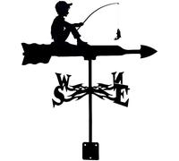 Weathervane Roof Mount for Outdoor Garden, Retro Durable Design, Wind Direction Indicator for Farmyard and Garden Decoration