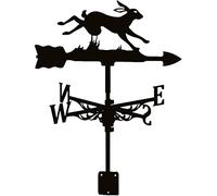 Weathervane Roof Mount for Outdoor Garden, Retro Durable Design, Wind Direction Indicator for Farmyard and Garden Decoration