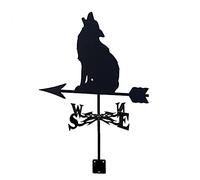 Weathervane Roof Mount Weather Vane Measuring Tools Grouse Wild Fox Swordfish Wind Direction Indicator Stainless Steel Weathercock for Outdoor Bracket Decor Craft