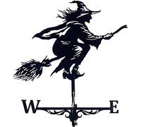 Weathervane Rust Resistant Metal Vane Wind Blown Iron Art Decor Wind Speed Rotary Direction Indicator for Roof A Very Strong Weather Vane It Will Look Great in Your Shed