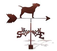 Weathervane,Stainless Steel Weather Vane, Wind Vane Vintage Weathercock Hollow Wind Direction Indicator for Outdoor Garden Roof Paddock Decoration Weather Vane(D)