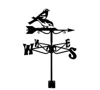 Weathervane,Weather Vane Magpie Bird Bigfoot Eagle Silhouette Weathervane Wind Direction Indicator Stainless Steel Corrosion Resistant Weathercock Measuring Tool with Mounting Bracket(Magpie Bird)