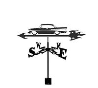 Weathervane Weather Vane Measuring Tool Stainless Steel Weathercock Wind Direction Indicator for Garden Patio Yard Ornament Decoration