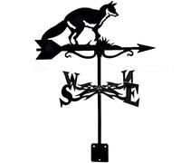 Weathervane,Wind Vane Measuring Tool with Silhouette Weathervane Metal Weather Vane Wind Direction Indicator Garden Stake with Mounting Bracket Yard Roof Mount Easy Use