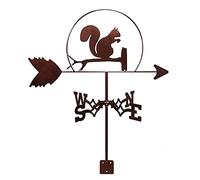 Weathervane With Arrow Stainless Steel Satin Black Retriever Weather Vane Ornament Wind Direction Indicator Garden Stake Art Decor Weathercock Measuring Tool