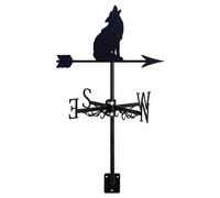 Weathervane Wolf Fox Hound Shape Wildlife Ornament Wind Vane with Roof Mount Direction Creative Home Decor for Outdoor Farmhouse Yard Garden Gazebo, Style 1 (Style 8)