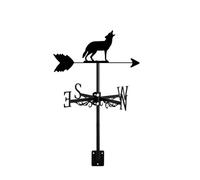 Weathervane Wolf Fox Hound Shape Wildlife Ornament Wind Vane with Roof Mount Direction Creative Home Decor for Outdoor Farmhouse Yard Garden Gazebo, Style 1 (Style 7)