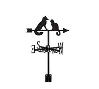 Weathervane Wolf Fox Hound Shape Wildlife Ornament Wind Vane with Roof Mount Direction Creative Home Decor for Outdoor Farmhouse Yard Garden Gazebo, Style 1 (Style 4)