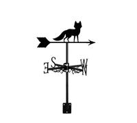 Weathervane Wolf Fox Hound Shape Wildlife Ornament Wind Vane with Roof Mount Direction Creative Home Decor for Outdoor Farmhouse Yard Garden Gazebo, Style 1 (Style 6)
