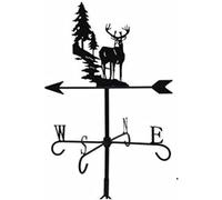 weathervanes for Roofs,Forest Deer weathervane,Outdoor Wind Direction Indicators,Roof,Garden,Mountain,Courtyard Decor Cast Iron Farm Wind Vane(Rabbit Weather Vane)