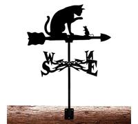 Weathervanes, Weather Vane, Metal Weather Vanes Roof Mount, Cat and Rat Weathervanes for the Garden, Yard, Sheds, Yard, Patio Decor