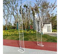 Weathproof Metal Garden Arch for Climbing Plants, Elegant Trellis for Vines & Roses, Durable Pgola Arbor in Various Sizes, Ideal for Lawn Decor & Weddings