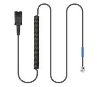 Weatwo U10 Headset Adapter RJ9 to QD Cable for Plantronics QD Headsets | Coil Cord Compatible with Cisco IP Phones 7940 7942 6945 6921 7960G 7962 7965 7931G 7941G 7945G 7962G 6945 7811 8945 9951