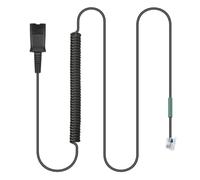 Weatwo U10P RJ9 Headset Adapter for Plantronics Quick Disconnect Headset | QD Cable Compatible with Polycom VVX411 VVX410 VVX311 Avaya 1408 BT Converse ShoreTel NEC Aastra Mitel Nortel Landline Phones