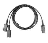Weatwo Y Splitter Adapter Cable to PlantronicsQuick Disconnect QD Headphone | Compatible with all Plantronics Headsets Splitter Cord Connector for Training, PC, Call Center, Supervising, Landline Phone