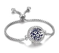 WEAV New Tree Of Life Aromatherapy Bracelet Threads Rotate Open Locket Bracelets Aroma Perfume Essential Oil Diffuser Bracelet