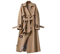 Weav Windbreaker Women'S Mid-Length Spring And Autumn Large Size Small Over-The-Knee Coat
