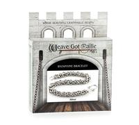 Weave Got Maille Byzantine Chain Maille Bracelet Kit, Classic Silver