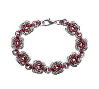 Weave Got Maille Marsala Swirls Chain Maille Bracelet Kit, Aluminum
