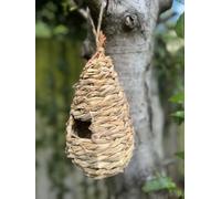 Weave Rattan Teardrop Birdhouse, 26 x 11 x 11 cm, Natural