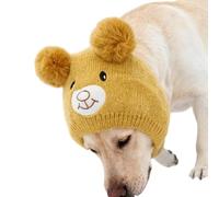 Weave Thicken Dog Hat Holiday Knitted Pet Friendly Head Gear Suitable for Delicate Coat Puppies Winter Dog