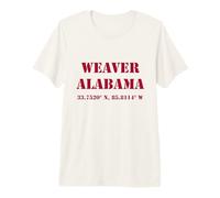Weaver Alabama Coordinates Souvenir Premium T-Shirt