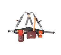 Weaver Arborist Leather Logging Belt Kit, Latigo Leather Tool Belt with Suspenders, Arborist Accessory, Women and Men’s Tool Belt for Waist Sizes 30”-52"