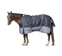 Weaver Equine 600D Premium Turnout Horse Rain Sheet with Fleece Lining, Breathable Waterproof Horse Turnout Sheet, Multi-Purpose Gear, 84", Black