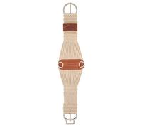 Weaver Equine Roper Horse Cinch, Mohair Blend 27 Strand Saddle Cinch Girth with Smart Cinch Buckle, Western Horse Riding Supplies, Natural