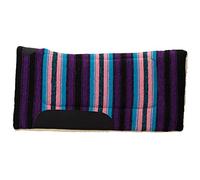 Weaver Leather 35-1666-P7 Acrylic Saddle Pad, Contoured, Pink/Purple Stripe