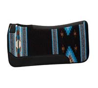 Weaver Leather 35-1677-S8 Contoured Single Weave Wool Blend Felt Saddle Pad, Black/Blue