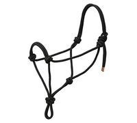 Weaver Leather 35-7799-R1 Diamond Braid Rope Halter, Black, Average Horse