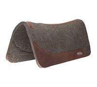 Weaver Leather 35-9321-1 Premium Contoured 100% Wool Felt Saddle Pad, Gray, 1-Inch thick