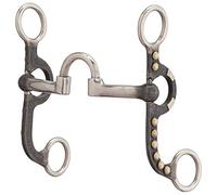 Weaver Leather 4-5/8" Pony Bit, Correction Mouth, Buffed Black