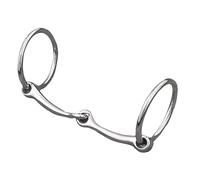 Weaver Leather All Purpose Ring Snaffle Bit, black