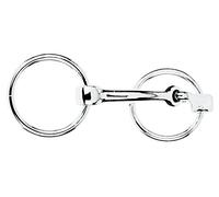Weaver Leather All Purpose Ring Snaffle Bit, Nickel Plated, 5-1/4"