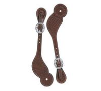 Weaver Leather Basin Cowboy Regular Spur Straps Brown, One Size
