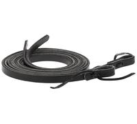 Weaver Leather Black Leather Split Rein, 5/8-Inch x 7-Feet, Black