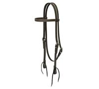Weaver Leather Brahma Webb Brow Band Headstall, Brown, Horse