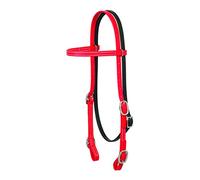 Weaver Leather Brahma Webb Browband Headstall Chili Pepper Red, Horse