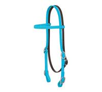 Weaver Leather Brahma Webb Browband Headstall Hurricane Blue, Horse