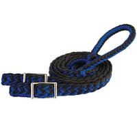 Weaver Leather Braided Nylon Barrel Rein, Blue/Black, 1/2 X 8'