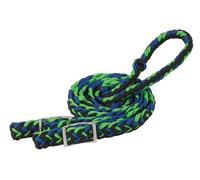 Weaver Leather Braided Nylon Barrel Rein, Lime Zest/Blue/Black, 1/2 X 8'