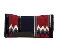 Weaver Leather Contoured Acrylic Saddle Pad, Burgundy/Navy