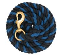 Weaver Leather Cotton Lead Rope, Black/Blue, 5/8 x 10'
