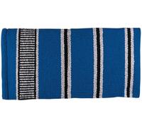 Weaver Leather Double Weave Saddle Blanket, Blue/Gray/Black, 32 x 64