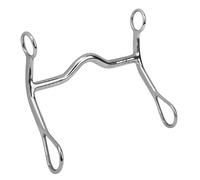 Weaver Leather Draft Bit Mouth with Copper Inlay, Solid Brass, 6-1/2"