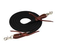 Weaver Leather EcoLuxe Round Trail Rein, 1/2" W x 10' L, Black