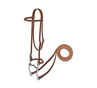 Weaver Leather Harness Leather Pony Browband Bridle with Single Cheek Buckle