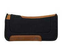 Weaver Leather Herculon Top, Straight Saddle Pad - Wool Felt Liner, Black, 32" x 32"